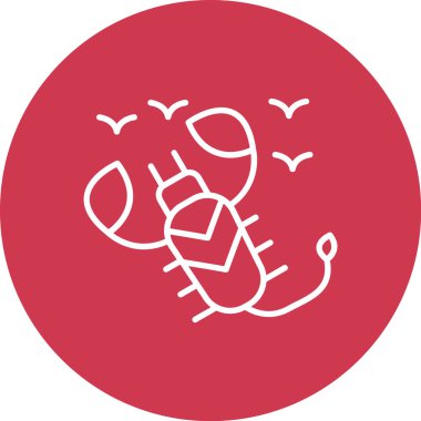 Yengeç simgesi daire biçiminde