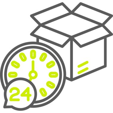 dağıtım simgesi. vektör illüstrasyonu