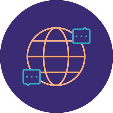 vektör global web ico