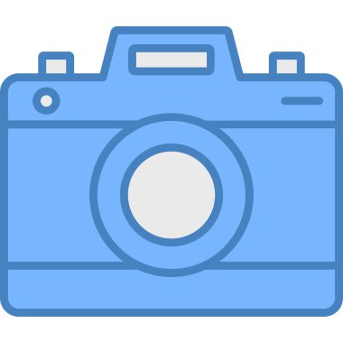 kamera simgesi vektör illüstrasyonu
