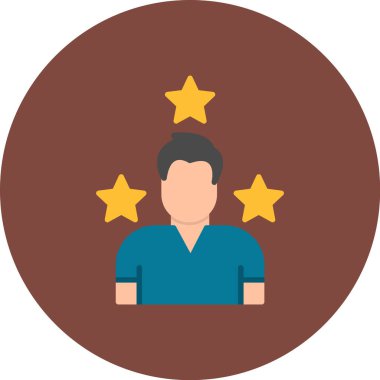 yıldız simgesi vektör illüstrasyonu