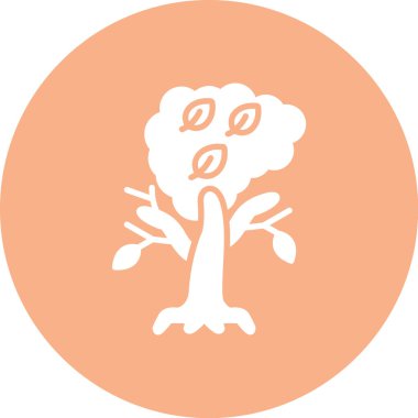 ağaç simgesi vektör illüstrasyonu