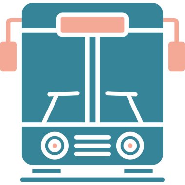 Araba simgesinin vektör illüstrasyonu