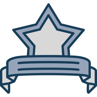 Rozet simge vektör çizim