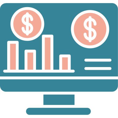 Para ikonu. vektör illüstrasyonu