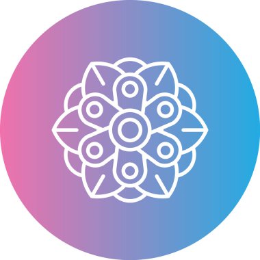 çiçek modern vektör simgesi