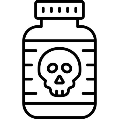 şişe kafatası ölüm ikonu cadılar bayramı kategorisinde