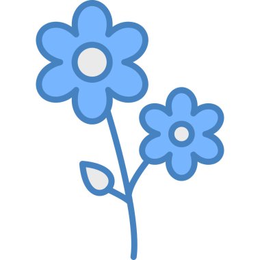 çiçek simgesi vektör illüstrasyon tasarımı