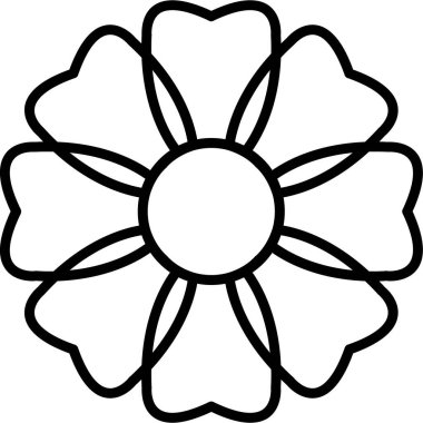 Çiçek. Web simgesi basit tasarım