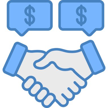 El sıkışma simgesi, vektör illüstrasyonu