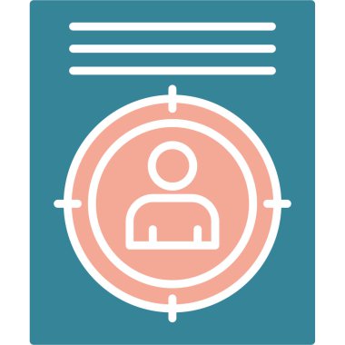 ID kart simgesi vektör illüstrasyonu