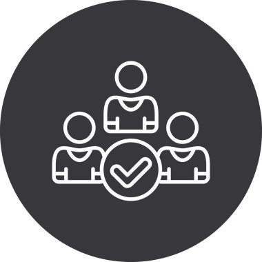 insanlar simge vektör illüstrasyonu