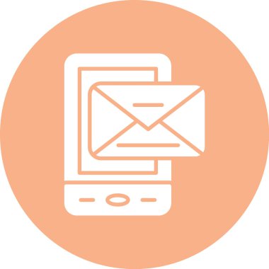 ileti ikonu vektör illüstrasyonu