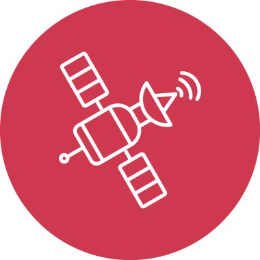 uydu simgesi vektör illüstrasyonu