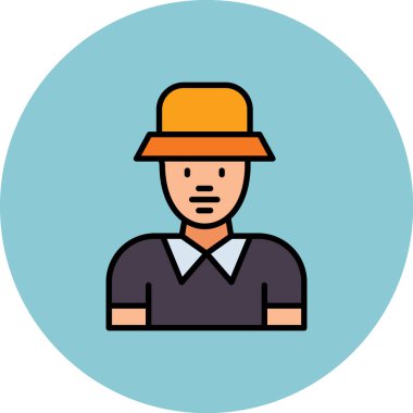 man simgesi vektör illüstrasyonu