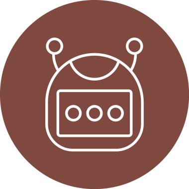 Bir robotun vektör simgesi