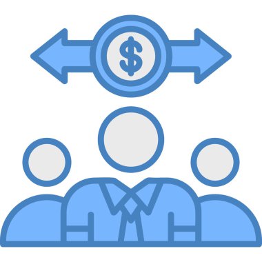 İş dünyası takım ikonu. düz tasarım biçim vektör simgesi.