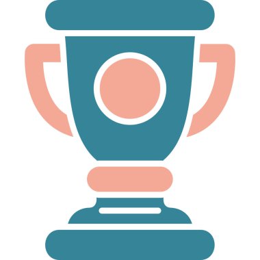 Kupa. Web simgesi basit illüstrasyon