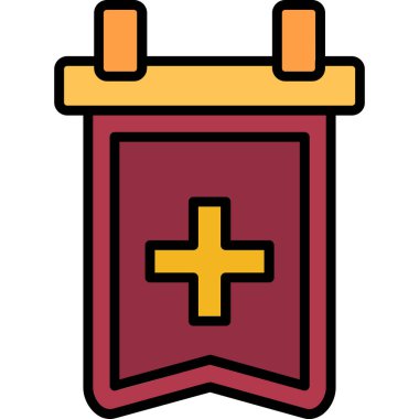 Shield web simgesi, basit vektör illüstrasyonu