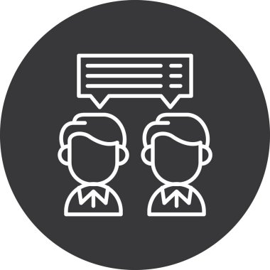 İnsan simgesinin vektör illüstrasyonu