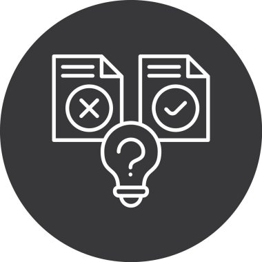 Kontrol listesi. Web simgesi basit illüstrasyon