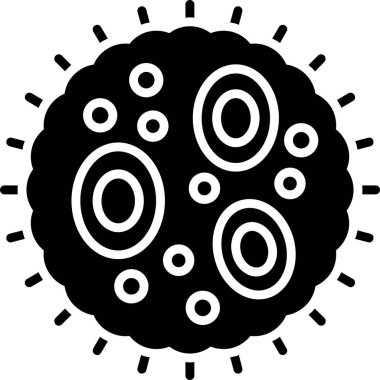 Coronavirüs simgesi, coronavirüs ilgili simge