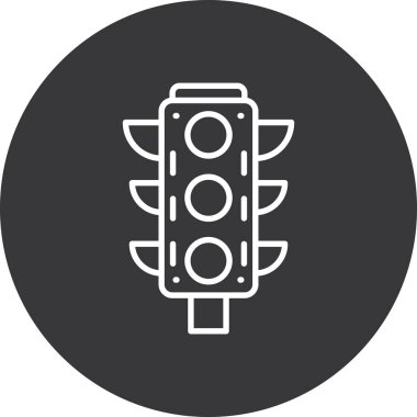 Ampul. Web simgesi basit illüstrasyon