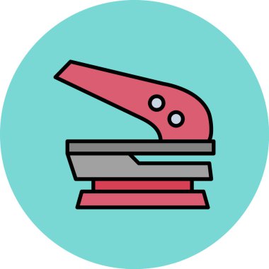 Gördüm. Web simgesi basit illüstrasyon