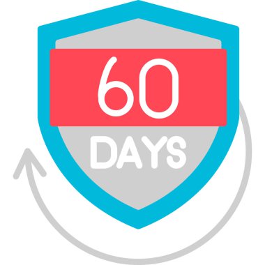 Yüzde 50 işaret simgesi, uzun gölgeli, 10 Pound.