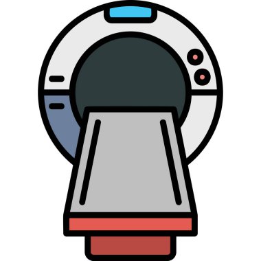 Elektrik süpürgesi simgesi, çizgi film tarzı