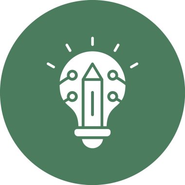 Ampul. Web simgesi basit illüstrasyon