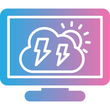 bilgisayar simgesi vektör illüstrasyonu