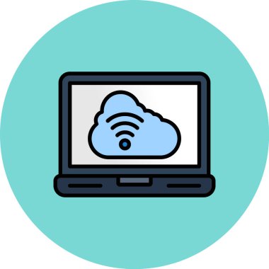 Bulut hesaplama. Web simgesi