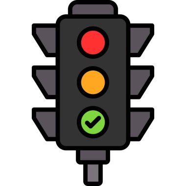 ampul simgesi, vektör illüstrasyonu