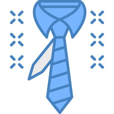 Kravat. Web simgesi basit illüstrasyon