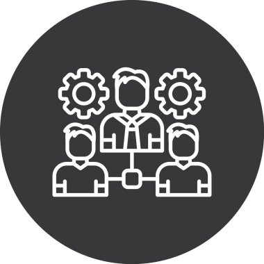 İnsan simgesinin vektör illüstrasyonu