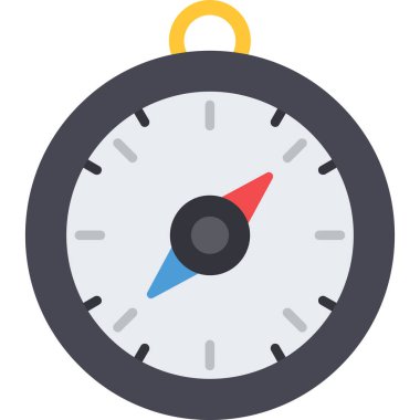 Pusula renkli vektör simgesi