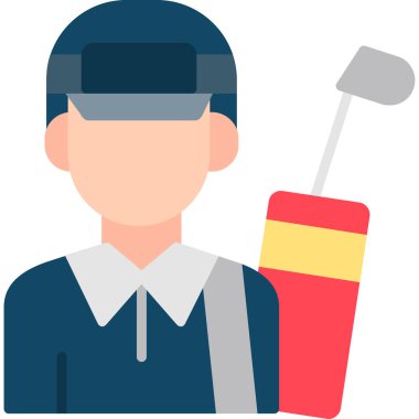 dağıtım paketi ikonu düz biçimli