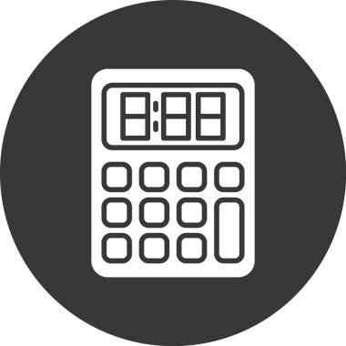 Hesap makinesi simgesi. vektör illüstrasyonu