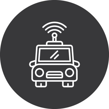 araba simgesi vektör illüstrasyonu