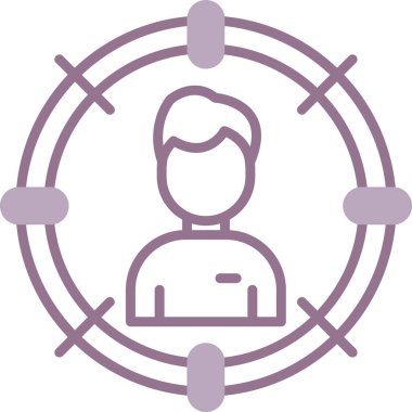 Man avatar simgesi vektör illüstrasyonu