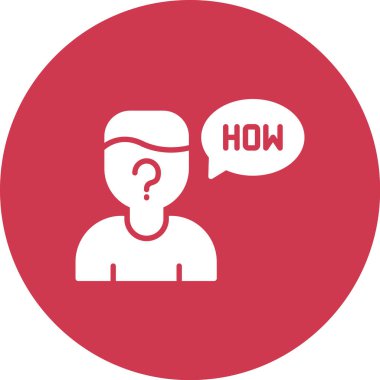 Soru işareti düz vektör simgesi