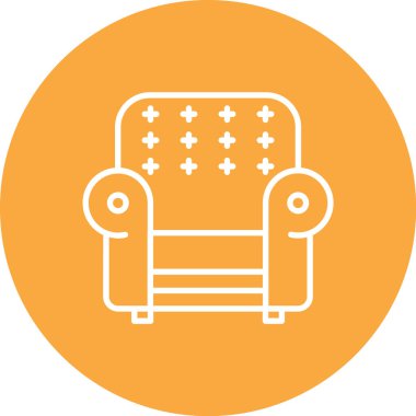 kanepe ikonu vektör illüstrasyonu