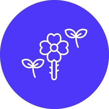 çiçek simgesi vektör illüstrasyonu