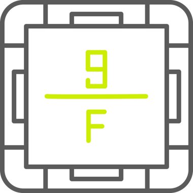 Bir takvim simgesinin vektör illüstrasyonu