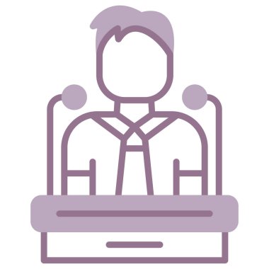 Kulaklıklı bir adamın vektör çizimi