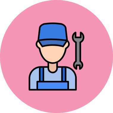 Bir insan simgesinin vektör illüstrasyonu