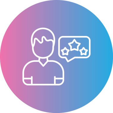 Bir yıldız simgesinin vektör illüstrasyonu