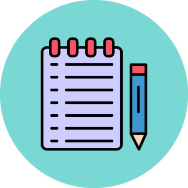 kalem vektör resimleme simgesi modern ve basit tasarım