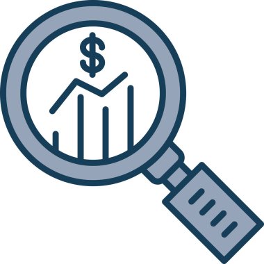 iş analizi çizelgesi simgesi doldurulmuş ana hatlar biçiminde